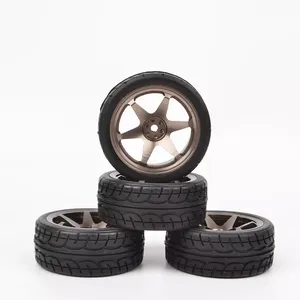 RC 1/10ラリーオンロードタイヤとホイール12mm HexタミヤHPI HSP Traxxasカー用