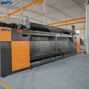 Máquina de fabricación de red de gaviones CNC completamente automática para jaulas de piedra con componentes centrales Motor Bearing Gear PLC - Product Image 1