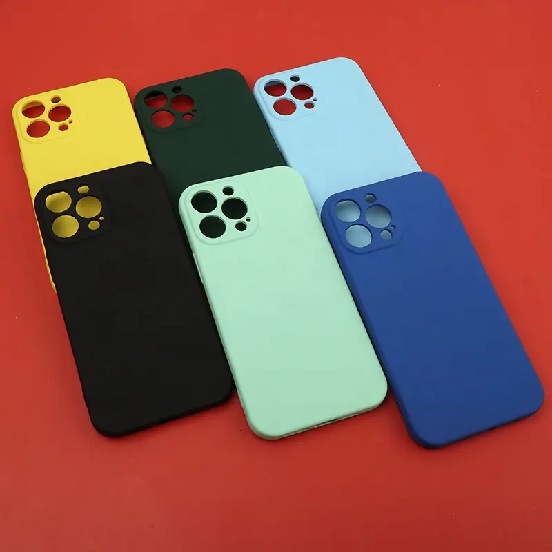 Desain Baru Casing Ponsel TPU 2.2 Mm Warna Polos Lubang Presisi untuk iPhone 14 Seri Funda Para Celular iPhone 14, Plus, Pro, Pro Max