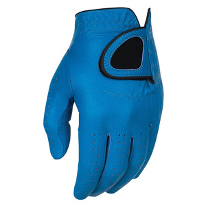 Melhor Qualidade Personalizado Colorido Couro Sintético Cabretta Couro Golf Luvas por Padrão Internacional