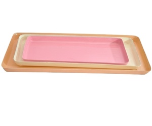廉价批发定制矩形金属三聚氰胺滚动托盘高品质金属托盘 - Product Image 1