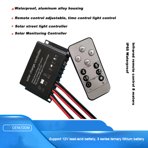 Großhandels preis 12V 8A Auto Adapt Solar laderegler Ip68 Wasserdichter Timer und Lichts teuerung - Product Image 3