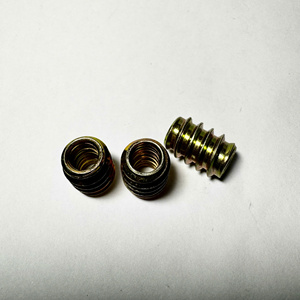 1/4 "chèn Nut khóa vàng Zn bên trong và bên ngoài răng gỗ đồ nội thất chèn Nut chủ đề kết nối các loại hạt M6 M8 M10 M12 THV Việt Nam - Product Image 2