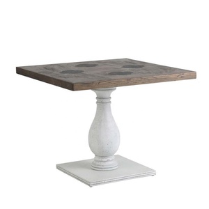 MRS WOODS Mesa de comedor de madera nórdica Mesa de comedor multifunción Elegante juego de mesa de comedor pequeña de 4 plazas - Product Image 1