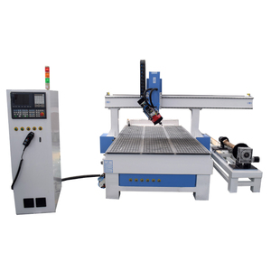 1325 4 Axis 180 Degree 4*8 ft <strong>CNC</strong> <strong>Router</strong> <strong>for</strong> <strong>3D</strong> Woodworking Rotating Head Side Rotary Device <strong>DSP</strong>/Synec <strong>Control</strong> Single Motor - Product Image 1