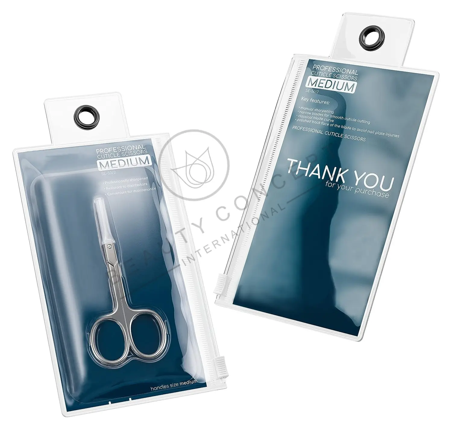 Professional Cutícula Scissors Pro Expert Tipo 1 Long Lasting Beauty Scissors para Cutícula Nail Care com Embalagem Personalizada OEM