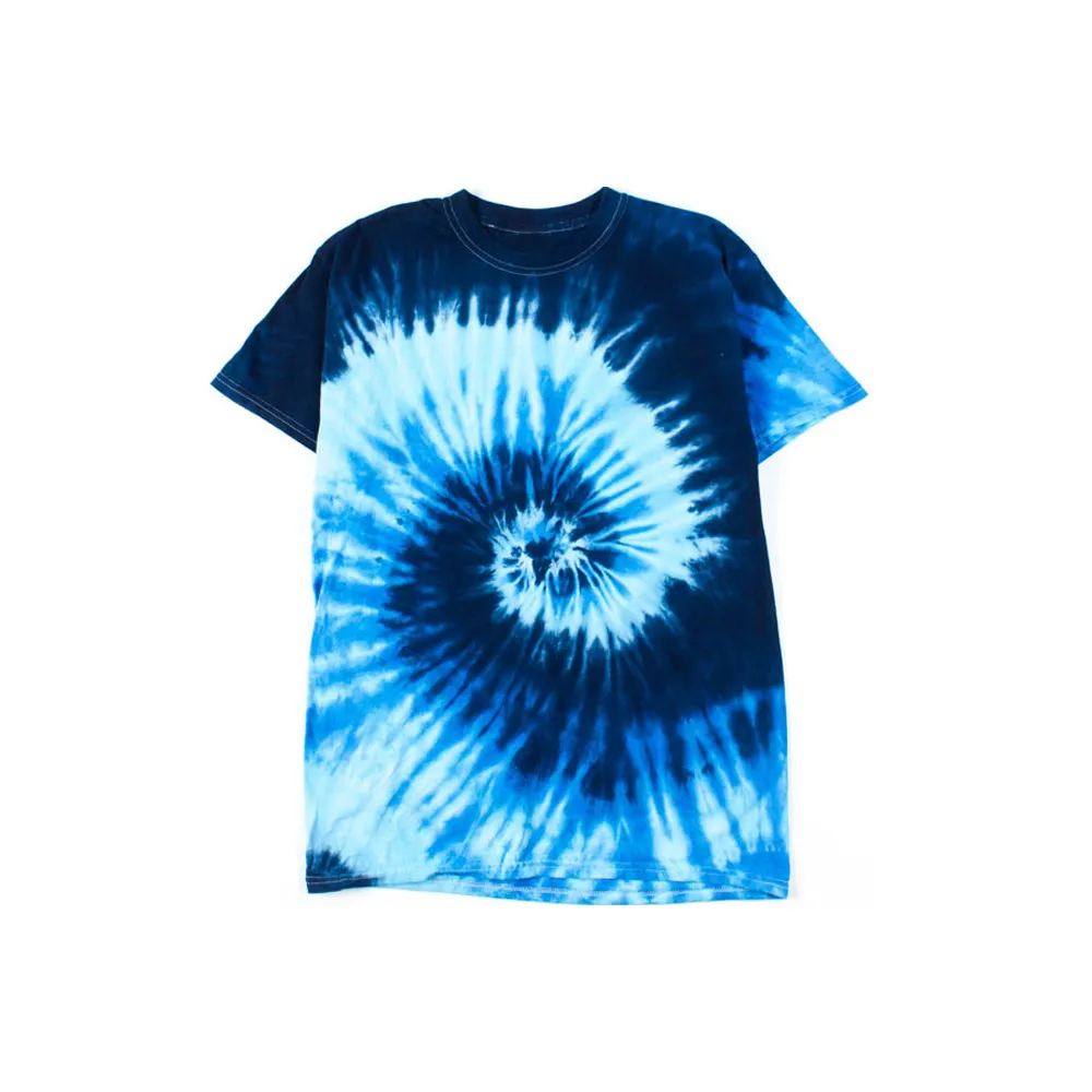 Venda quente Unisex Pronto para Imprensa Tie Dye Bleach Design T Shirts Sublimação Faux Bleached Leopard Colorido Brilhante Impressão Camisa