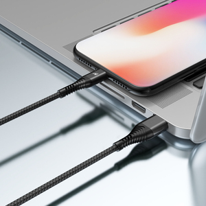 HCB-10-IP iphone 1M USB a iphone apple kablosu için süper hızlı 3A şarj tip-c veri aktarım kutusu paketi - Product Image 3
