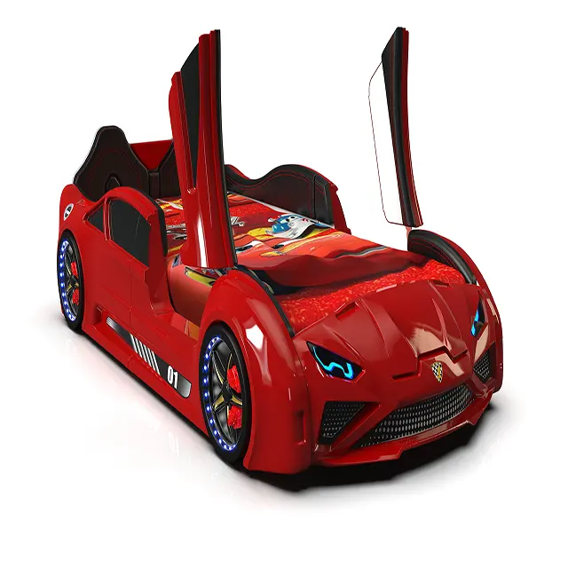 Lit de voiture de course série Lambo RX (meubles pour enfants) lit d'enfant meubles pour chambre de garçon