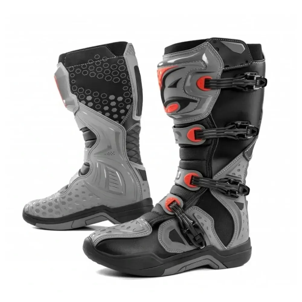 Chaussures de sport imperméables et respirantes en cuir pour motocross, botte de course pour hommes à bas prix