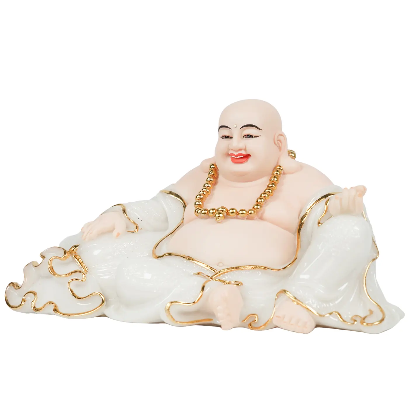 Regali e artigianato in resina piccola statua di Buddha in resina scultura bianca personalizza il Design e il colore per la decorazione domestica