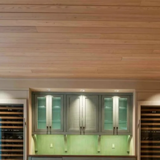 Soffitto interno in legno ingegnerizzato selezionato rovere bianco europeo