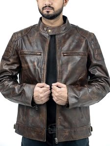 Herhangi bir vesileyle eşleşecek stil ve uygun fiyat için tasarlanmış erkekler için uzun kollu deri ceketinizi kişiselleştirin. - Product Image 2