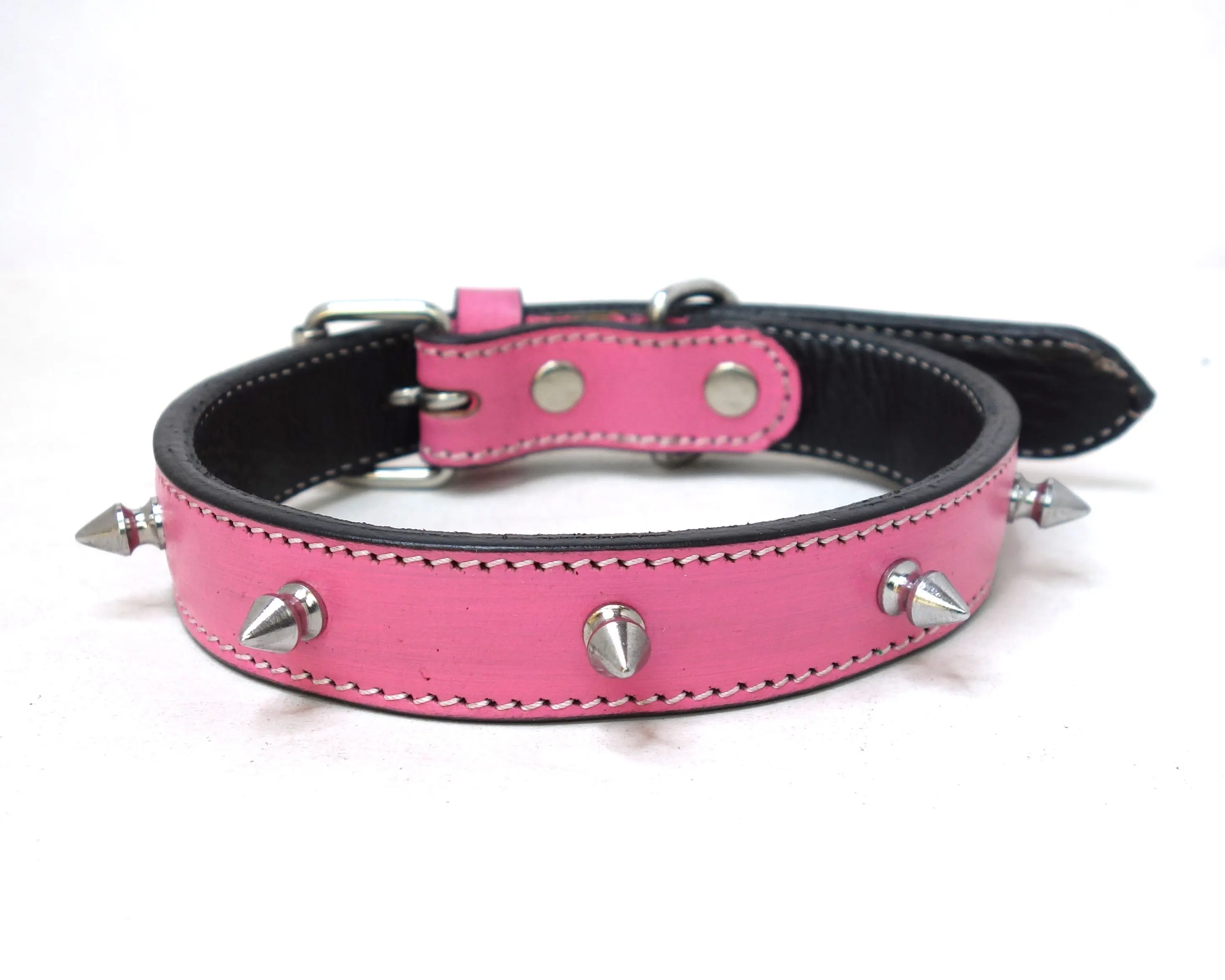 Última venda quente Wester Handmade Leather Dog Collar genuíno couro pescoço banda para animais de estimação em todo o preço de venda