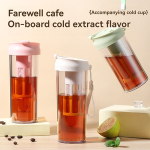 High Quality Plastic Iced Tea Filter Maker Cold Coffee <strong>Brewer</strong> Bottle Cold Extraction <strong>Cup</strong> - Product Image 6
