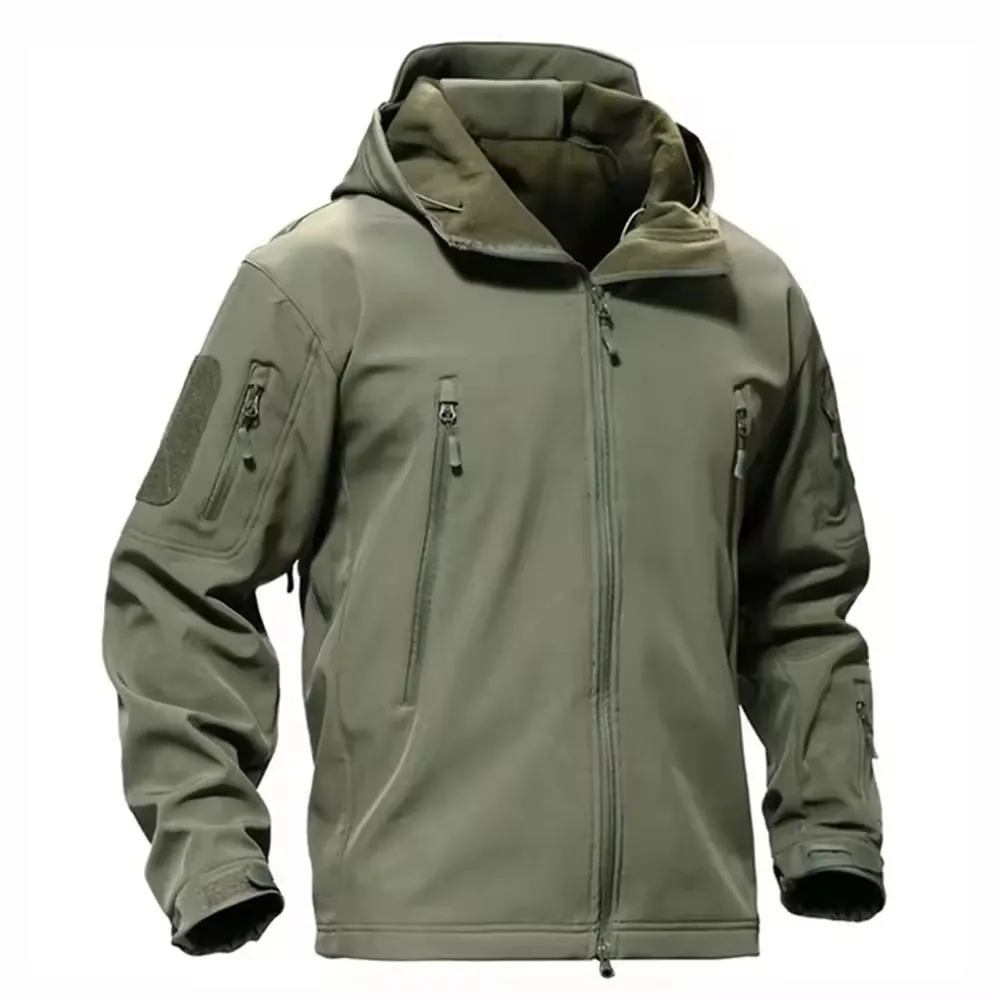 Precio de fábrica Chaqueta impermeable Softshell Logotipo personalizado Ropa DE TRABAJO Hombres Táctico a prueba de viento Chaquetas de senderismo de concha suave