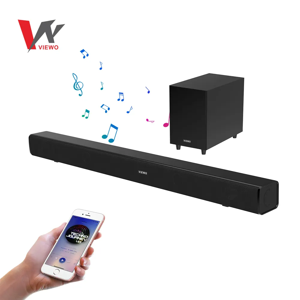 Großhandel LED-TV-Sound bar mit Subwoofer Active Speaker Multimedia Audio Sound Bar Barras de Sonido