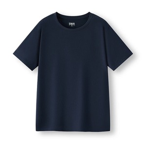 新しい高品質コットンカジュアルTシャツトレンドファッションブランド無地夏男性毎日半袖トップス - Product Image 1