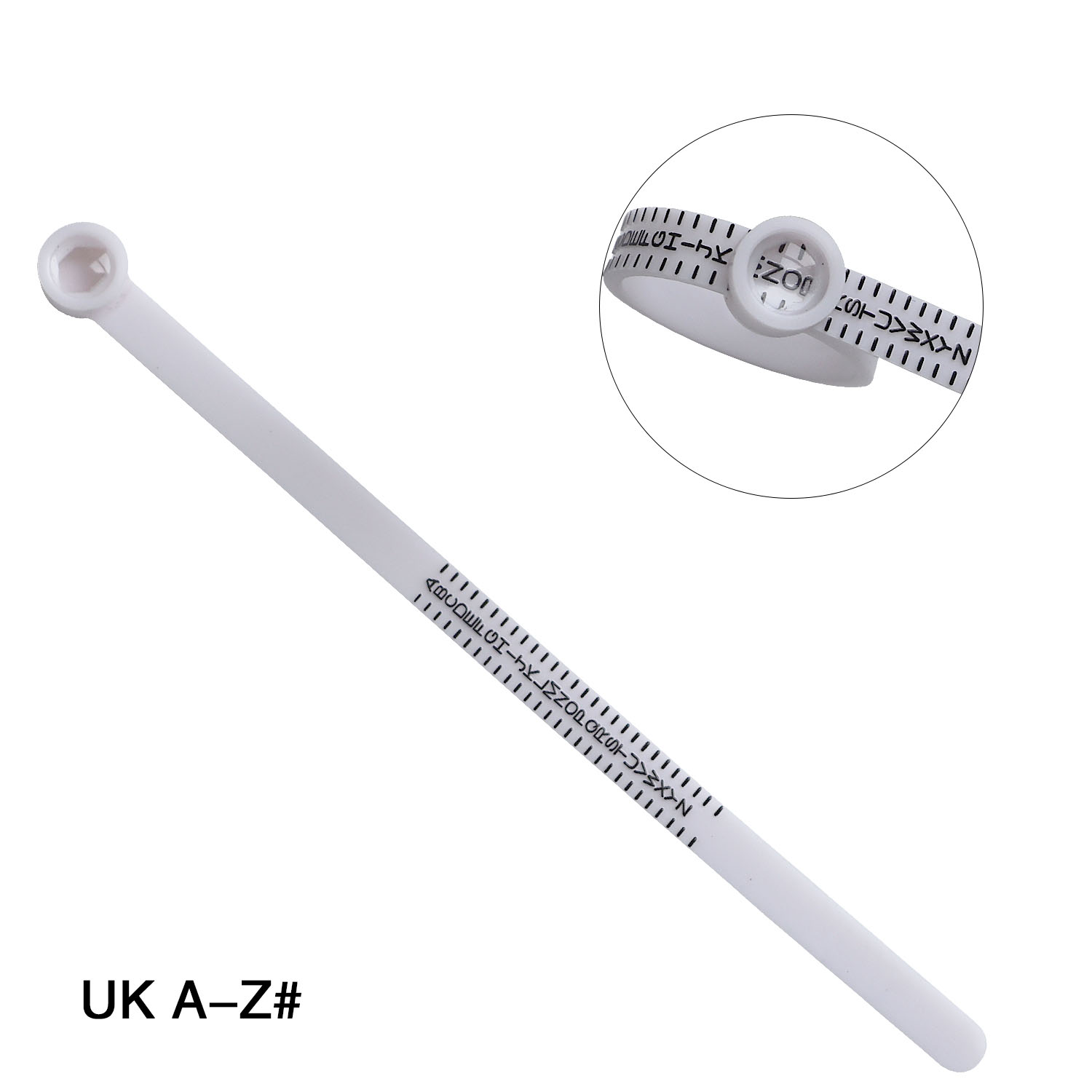 Mètre à anneaux taille britannique avec loupe