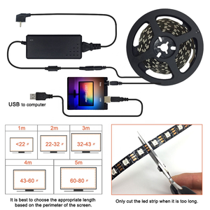 RGBIC LED-Streifen 5V USB-Umgebungs box im LED-Streifen licht 5050 RGB Dream Color Ambient TV-Kit für Desktop-PC-Bildschirm Hintergrund beleuchtung - Product Image 4