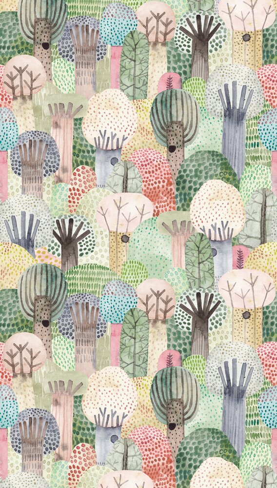 coloured green pink blue