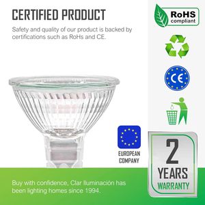 Clar-gu5.3 bóng đèn halogen 12V 20W 35W 50W, độ sáng cao dichroic Spotlight cho chiếu sáng trong nhà và chuyên nghiệp - Product Image 5