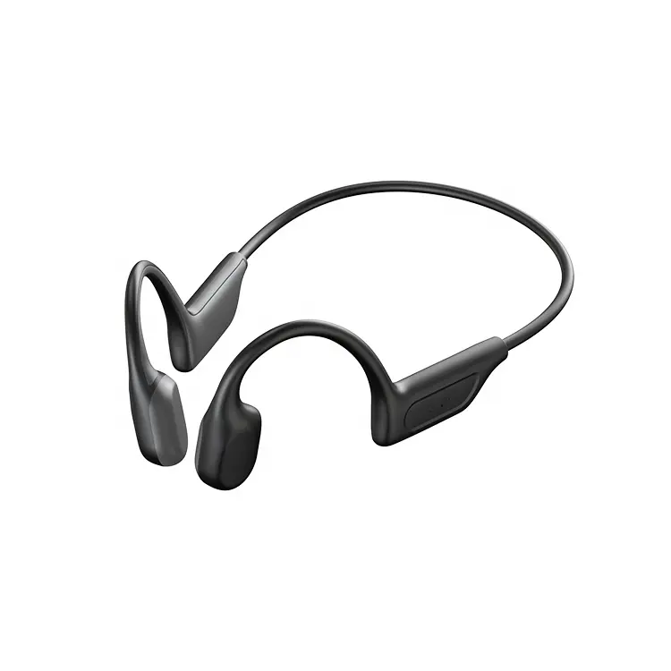 Fabrieksprijs Zwart Cadeau Beengeleiding Draadloze Sport Met Oorgemonteerde Geluidssensor Headset