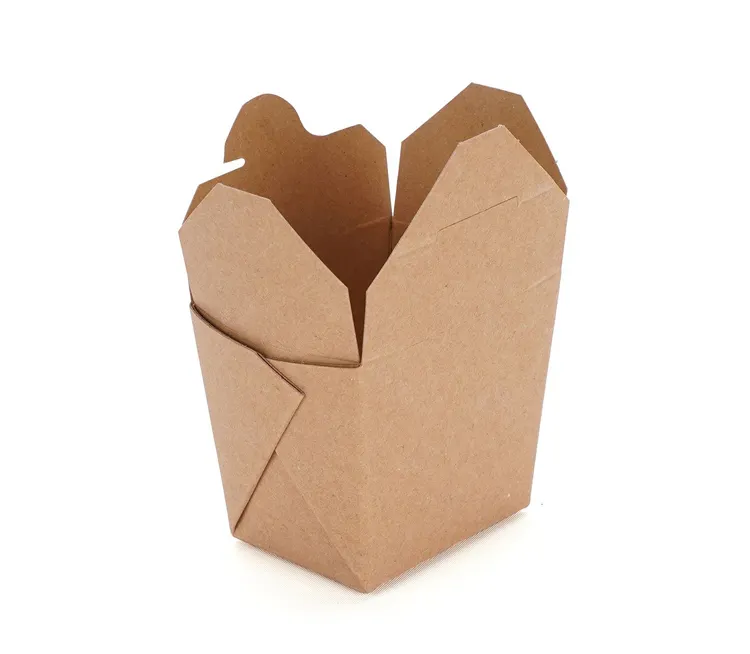 Caja de embalaje de alimentos con forma cuadrada, 100% Biodegradable y reciclable, precio más bajo