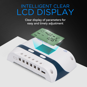 PWM-Solarladeregler Solarpanel-/Batterieregler Regler Solar-Ladegeregler 10a 20a - Product Image 6