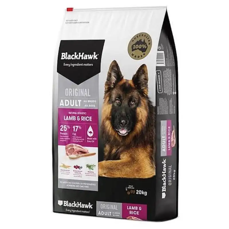 Beste Werken Hondenvoer Blackhawk Premium Australisch Merk/Originele Kip En Rijst Puppy Volwassen Pet Food 20Kg/Kopen Pet Food