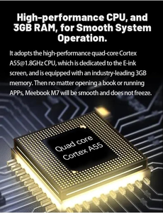 Meebook M7新点学生寺庙诵经学校使用电纸书阅读书电子阅读3 + 32gb 300PPI