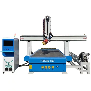 Router CNC a 4 assi per la lavorazione del legno ATC con asse rotante - Product Image 2