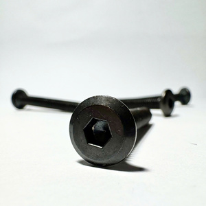Đen oxide ổ cắm đầu Nắp vít/Allen chính bu lông ổ cắm đầu Bolt Metric chủ đề Vít Hex Chính Đầu phẳng Hex ổ cắm M6 gỗ - Product Image 3