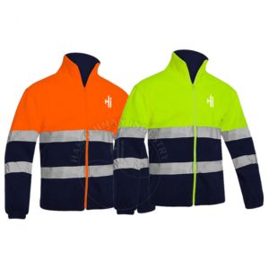 反光夹克冬季安全反光道路安全HiVis冰柜夹克织物建筑安全安全背心反光 - Product Image 3