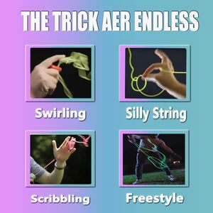 Juguete tirador que brilla en la oscuridad que vuela un bucle de cuerda, crea formas y trucos infinitos, regalo STEM perfecto para niños y adultos - Product Image 5