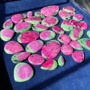 High Quality <strong>Ruby</strong> Zoisite Loose Gemstone Natural Diamond Glass Bead Jewelry Making Indian Manufacture Wholesale <strong>Price</strong> Gift Item - Product Image 4