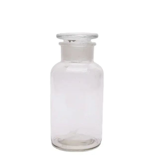 250ml 500ml 1000ml Laboratorio de alta calidad Popular Material de vidrio transparente Botella Botellas de reactivo