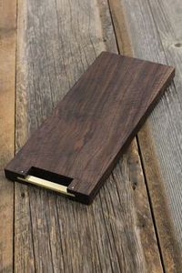 环保矩形竹木管家服务托盘，带侧把手，用于早餐咖啡桌 - Product Image 2