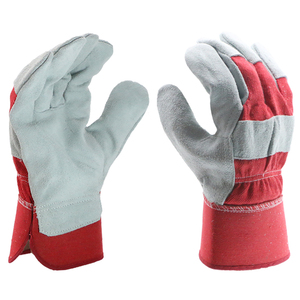 Heavy Duty Cow Split Leather Hand Protection Safety Leather Working <strong>Gloves</strong> for Work Cotton EN388 Pakistan for Building