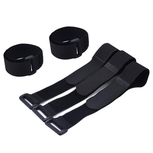 Correas de cable de sujeción reutilizables, bridas de bucle de alambre, correas de cincha ajustables, correas de gancho y bucle, bridas de cordón para envoltura de cable de extensión - Product Image 3