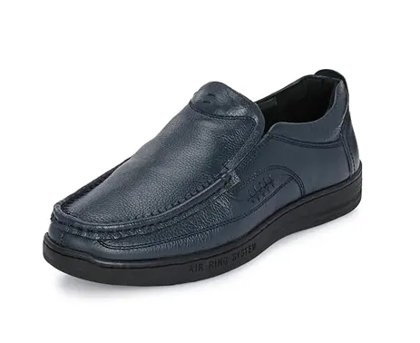 حذاء رجالي أصلي من جلد البقر الأزرق ذو تصميم جديد سهل الارتداء مصنوع من الجلد الناعم للغاية وأفضل نوعية من الأحذية الجلدية