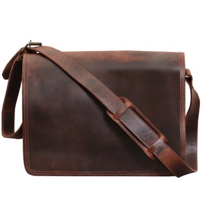 OEM özel tasarım yüksek kalite Vintage şık Premium Buffalo deri Messenger evrak çantası erkekler için moda stil - Product Image 1