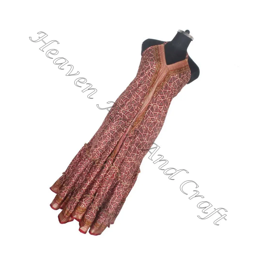 SD016 Saree / Sari / Shari indische und pakistanische Kleidung aus Indien Hippy indische Boho neue Vintage Seiden Saree mehrfarbiges Design