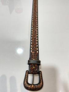 El yapımı prim inek gizlemek için deri kemer özel uzunluk yüksek kalite pirinç pim toka lüks Vintage rahat klasik stilleri