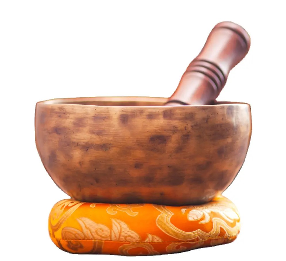 Handcrafted Antique Tibetan Singing Bowl - Stress Relief   Relaxation