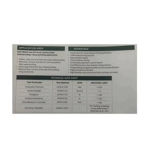 Tấm màng chống thấm cho mái bê tông và nền móng lý tưởng cho các dự án xây dựng - Product Image 2