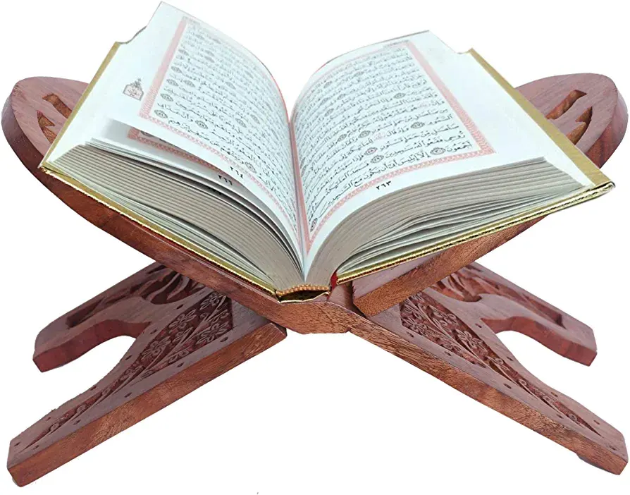 Support de livre en bois livre saint musulman Eid Ramadan Islam Religion cadeau support de livre en bois et rehal