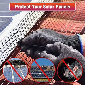 8&quot; X100FT Solar Mesh Screen for <strong>Bird</strong> Proofing Solar Panels, Solar Panel <strong>Bird</strong> Guard &amp; Black PVC Coated Galvanized Steel - Product Image 6