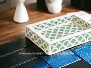 ถาดฝังเรซินไข่มุกแม่กระดูกเหมาะสำหรับร้านตกแต่งบ้านขายต่อ - Product Image 2