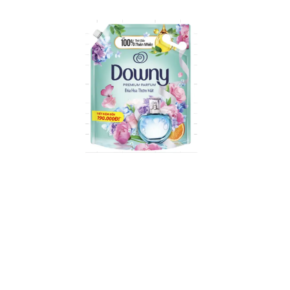 Suavizante de telas Downy Premium Farfum Flor fresca Bolsa de 3L Venta al por mayor Suavizante de telas Ambientador Hecho en Vietnam